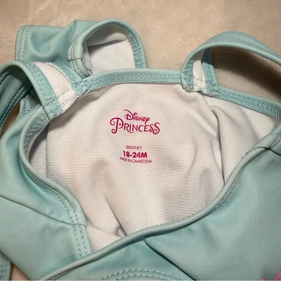 Disney Princess Ariel‎ Baby Swimsuit Blue One Piece 18–24M - Picture 3 of 3